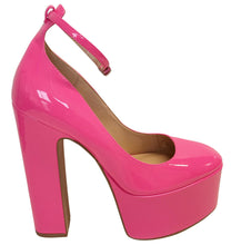 Load image into Gallery viewer, STEVE MADDEN Ladies Skyrise Platform Heels Shoes Pink Patent EU39 UK6 NEW RRP135
