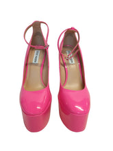 Load image into Gallery viewer, STEVE MADDEN Ladies Skyrise Platform Heels Shoes Pink Patent EU39 UK6 NEW RRP135
