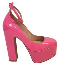 Load image into Gallery viewer, STEVE MADDEN Ladies Skyrise Platform Heels Shoes Pink Patent EU37 UK4 NEW RRP135

