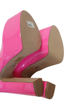 Load image into Gallery viewer, STEVE MADDEN Ladies Skyrise Platform Heels Shoes Pink Patent EU37 UK4 NEW RRP135

