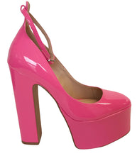 Load image into Gallery viewer, STEVE MADDEN Ladies Skyrise Platform Heels Shoes Pink Patent EU36 UK3 NEW RRP135
