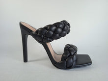 Load image into Gallery viewer, STEVE MADDEN Ladies Black Kenley High Heel Sandals Size EU37 UK4 RRP115 NEW

