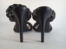 Load image into Gallery viewer, STEVE MADDEN Ladies Black Kenley High Heel Sandals Size EU37 UK4 RRP115 NEW
