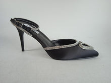 Load image into Gallery viewer, STEVE MADDEN Ladies Black Satin Legaci Occasion Pumps Size EU37 UK4 RRP145 NEW
