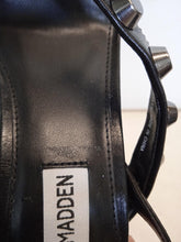 Load image into Gallery viewer, STEVE MADDEN Ladies Adaline Black Studded Heeled Sandals EU37 UK4 NEW RRP135
