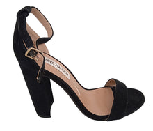 Load image into Gallery viewer, STEVE MADDEN Ladies Carrson 100 Black Suede Heels Sandals EU36 UK3 NEW RRP115
