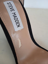Load image into Gallery viewer, STEVE MADDEN Ladies Carrson 100 Black Suede Heels Sandals EU36 UK3 NEW RRP115
