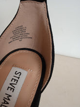 Load image into Gallery viewer, STEVE MADDEN Ladies Carrson 100 Black Suede Heels Sandals EU36 UK3 NEW RRP115
