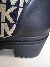 Load image into Gallery viewer, MICHAEL MICHAEL KORS Ladies Brea Black/Gold Leather Boots US8 UK5.5 NEW RRP290
