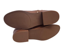 Load image into Gallery viewer, MICHAEL MICHAEL KORS Ladies Padma Strap Brown Leather Flat Bootie UK3 NEW RRP245
