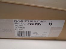 Load image into Gallery viewer, MICHAEL MICHAEL KORS Ladies Padma Strap Brown Leather Flat Bootie UK3 NEW RRP245
