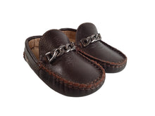 Load image into Gallery viewer, BABYWALKER Boys Brown Leather Gaucho Dress Loafers 2 Years RRP90 NEW

