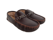Load image into Gallery viewer, BABYWALKER Boys Brown Leather Gaucho Loafers 3 Years RRP95 NEW
