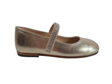 Load image into Gallery viewer, BABYWALKER Girls Gold Luminosa Mary Jane Shoes 4 Yrs RRP120 NEW
