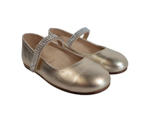 Load image into Gallery viewer, BABYWALKER Girls Gold Luminosa Mary Jane Shoes 4 Yrs RRP120 NEW
