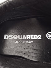 Load image into Gallery viewer, DSQUARED2 Boys Black Leather Icon Crib Shoes Size 6 Months RRP160 NEW
