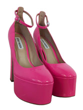 Load image into Gallery viewer, STEVE MADDEN Shoes Pink Ladies Faux Leather Platform Heel UK5 NEW RRP130
