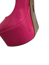 Load image into Gallery viewer, STEVE MADDEN Shoes Pink Ladies Faux Leather Platform Heel UK5 NEW RRP130
