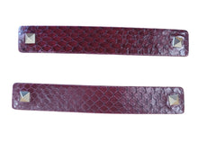 Load image into Gallery viewer, VALENTINO Backnet Sneaker Patches Leather Pink Snakeskin RRP65 NEW
