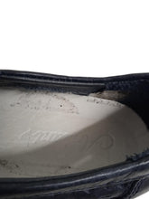 Load image into Gallery viewer, ARMANI Girls Falmouth Leather Perforated Trainers Navy Blue EU31 UK12.5 RRP155

