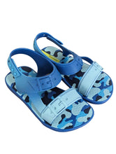 Load image into Gallery viewer, IPANEMA Blue Boys Camo Print Sandals Faux Buckle Strap Shoes UK 7 NEW RRP 25
