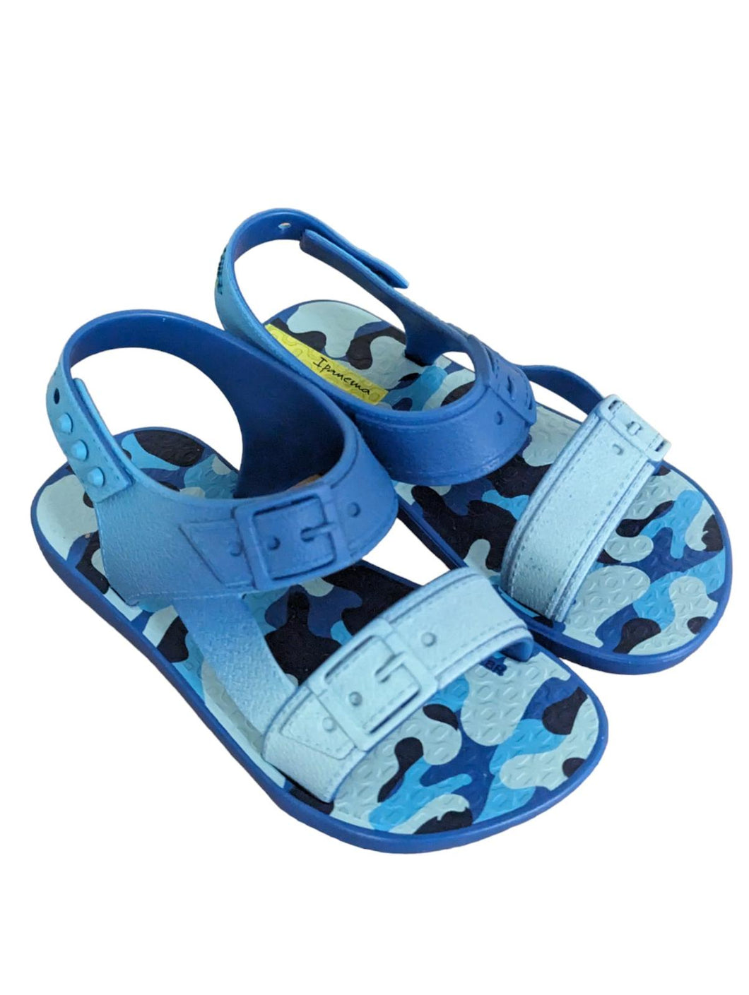 IPANEMA Blue Boys Camo Print Sandals Faux Buckle Strap Shoes UK 7 NEW RRP 25