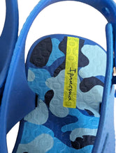 Load image into Gallery viewer, IPANEMA Blue Boys Camo Print Sandals Faux Buckle Strap Shoes UK 7 NEW RRP 25
