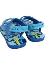 Load image into Gallery viewer, IPANEMA Blue Boys Camo Print Sandals Faux Buckle Strap Shoes UK 7 NEW RRP 25
