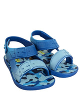 Load image into Gallery viewer, IPANEMA Blue Camo Print Sandals Faux Buckle Strap Shoes Size UK 4.5 NEW RRP 25

