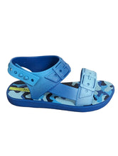 Load image into Gallery viewer, IPANEMA Blue Camo Print Sandals Faux Buckle Strap Shoes Size UK 7 NEW RRP 25
