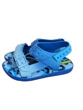 Load image into Gallery viewer, IPANEMA Blue Camo Print Sandals Faux Buckle Strap Shoes Size UK 7 NEW RRP 25
