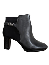 Load image into Gallery viewer, ANNE KLEIN Black Ankle Bootie Formal Boots Zipper Slip On Size UK8 US10 NEW RRP 189
