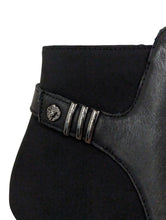 Load image into Gallery viewer, ANNE KLEIN Black Ankle Bootie Formal Boots Zipper Slip On Size UK8 US10 NEW RRP 189

