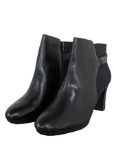 Load image into Gallery viewer, ANNE KLEIN Black Ankle Bootie Formal Boots Zipper Slip On Size UK8 US10 NEW RRP 189
