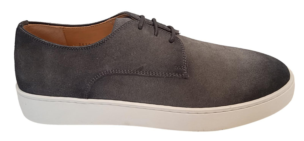 MAGNANNI Men's Hybrid Suede Lace Up Derby Shoes Grey EU39 UK6.5 NEW RRP250