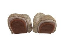 Load image into Gallery viewer, YOSI SAMRA Girls Gold Glitter Sammie Ballet Flats Size 3 Years RRP60 NEW
