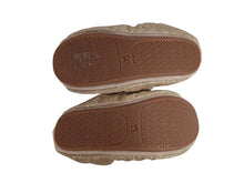 Load image into Gallery viewer, YOSI SAMRA Girls Gold Glitter Sammie Ballet Flats Size 3 Years RRP60 NEW

