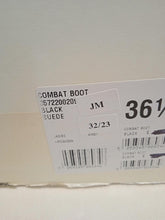 Load image into Gallery viewer, ALEXANDER MCQUEEN Combat Boots Shoes Suede Lace Up Black EU36.5 UK3.5 NEW
