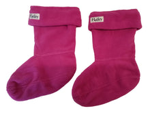 Load image into Gallery viewer, HATLEY Boot Liners Fleece Polyester Girls Magenta Pink S/P (8-10) NEW RRP15
