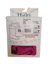 Load image into Gallery viewer, HATLEY Boot Liners Fleece Polyester Girls Magenta Pink S/P (8-10) NEW RRP15
