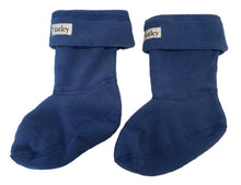 Load image into Gallery viewer, HATLEY Boot Liners Fleece Polyester Kids Navy Blue XS/TP (4-7) NEW RRP15
