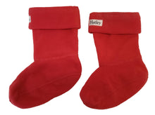 Load image into Gallery viewer, HATLEY Boot Liners Fleece Polyester Kids Girls Red Size S/P (8-10) NEW RRP15
