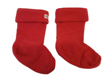 Load image into Gallery viewer, HATLEY Boot Liners Fleece Polyester Kids Girls Red Size S/P (8-10) NEW RRP15
