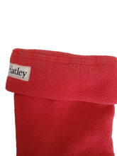Load image into Gallery viewer, HATLEY Boot Liners Fleece Polyester Kids Girls Red Size S/P (8-10) NEW RRP15
