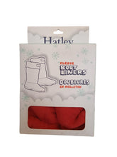 Load image into Gallery viewer, HATLEY Boot Liners Fleece Polyester Kids Girls Red Size S/P (8-10) NEW RRP15
