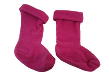 Load image into Gallery viewer, HATLEY Boot Liners Fleece Polyester Girls Magenta Pink XS/TP (4-7) NEW RRP15
