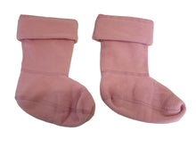 Load image into Gallery viewer, HATLEY Boot Liners Fleece Polyester Girls Pale Pink S/P (8-10) NEW RRP15
