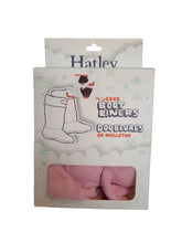 Load image into Gallery viewer, HATLEY Boot Liners Fleece Polyester Girls Pale Pink S/P (8-10) NEW RRP15

