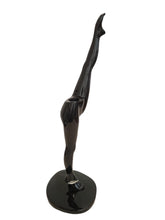 Load image into Gallery viewer, ANISSA KERMICHE Can Candle Stick Holder Resin Black OS 41 x 16 x 12cm NEW RRP225
