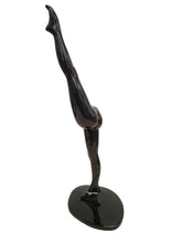 Load image into Gallery viewer, ANISSA KERMICHE Can Candle Stick Holder Resin Black OS 41 x 16 x 12cm NEW RRP225
